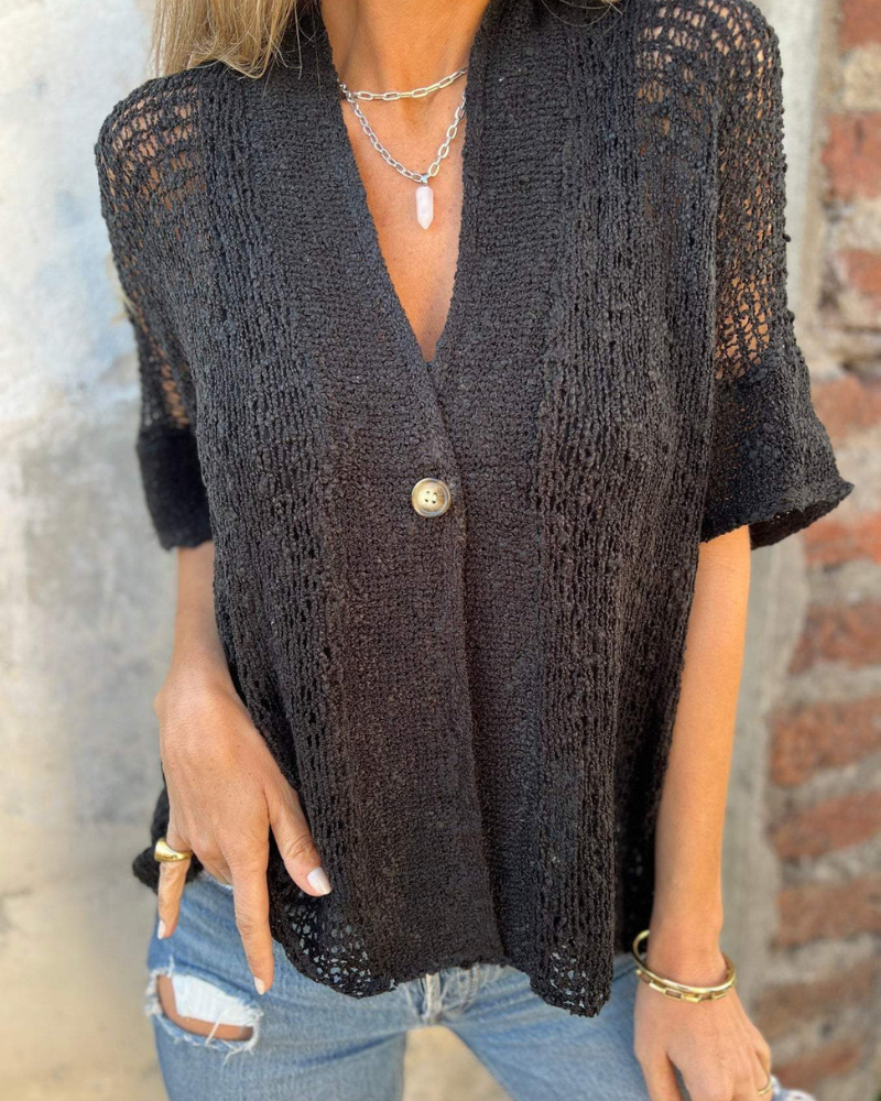 Lindsy - Elegante textuur top