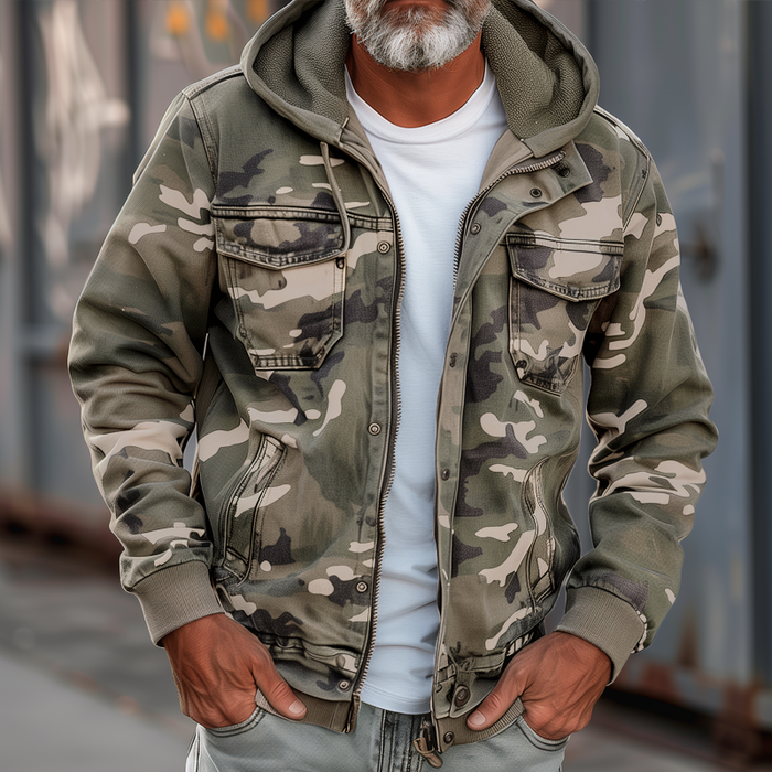 Sam - Jacket met camouflagepatroon