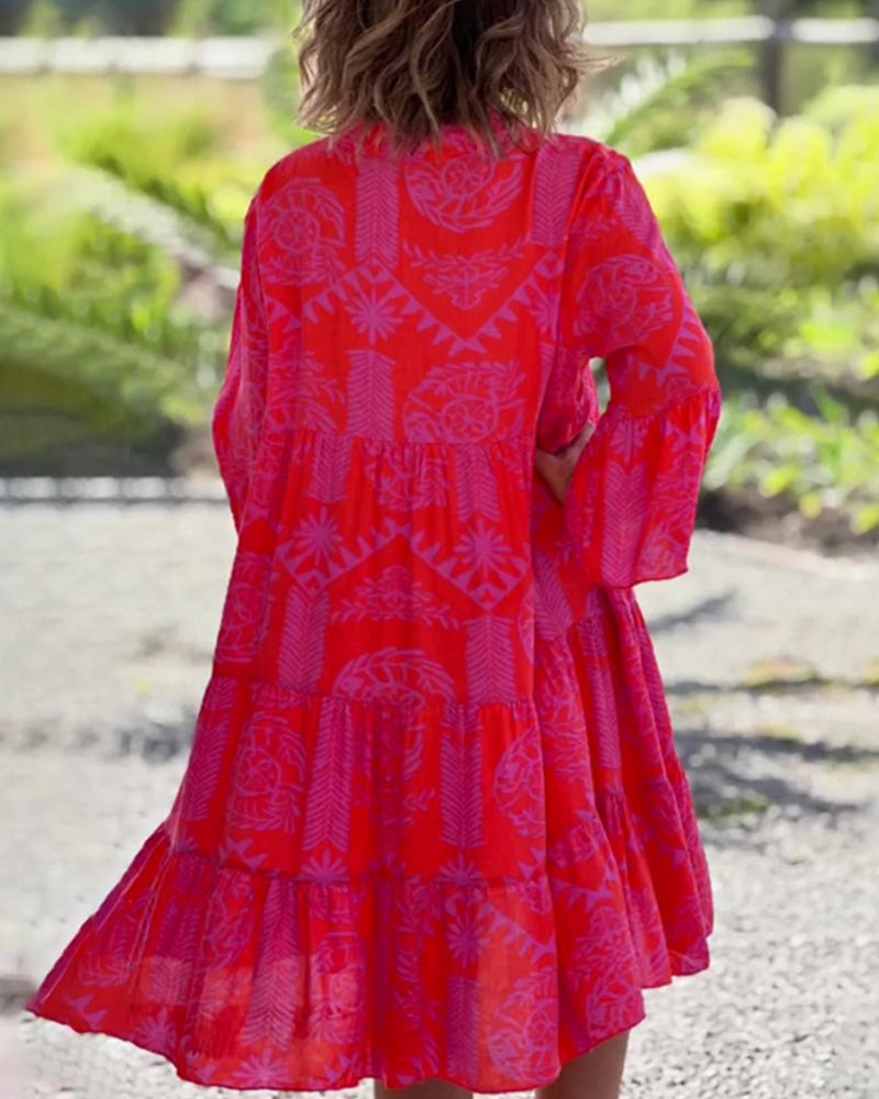 SARA - Boho losse mouwjurk