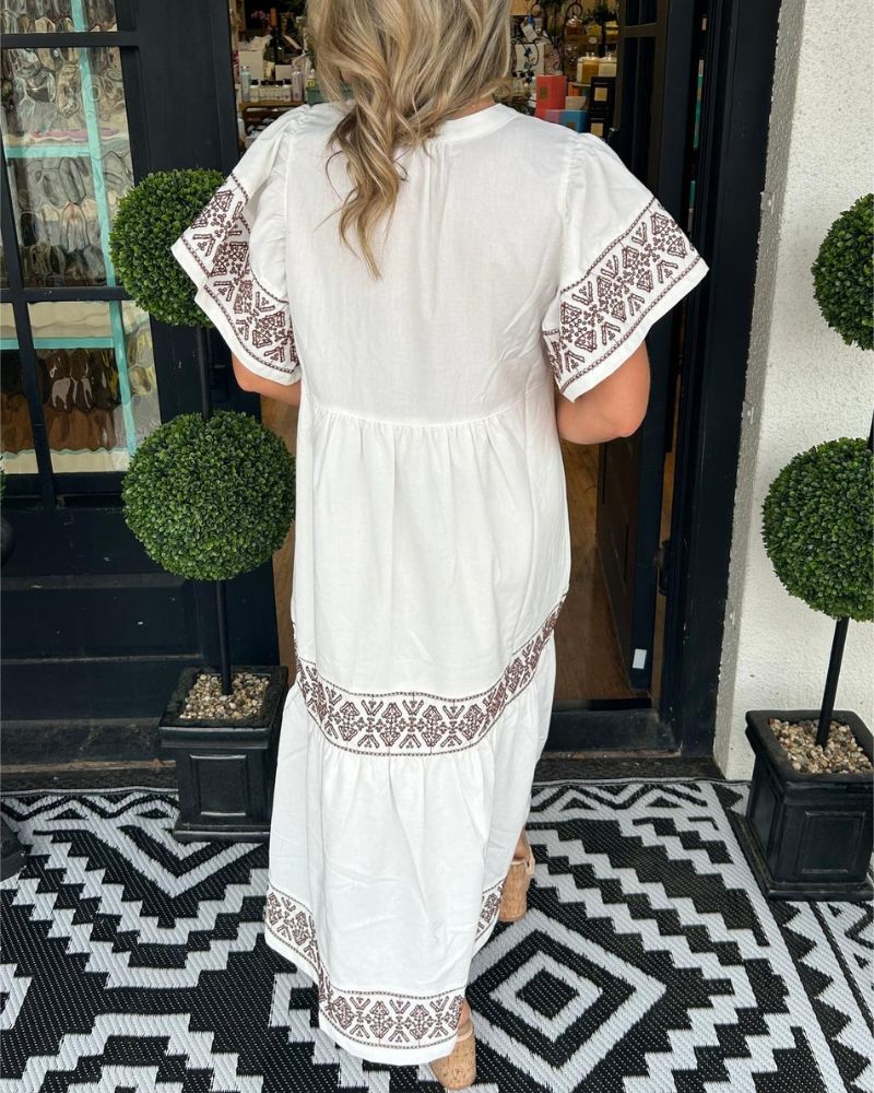 SIARI - Boho Maxi Jurk