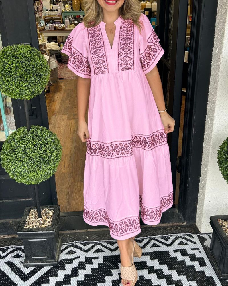 SIARI - Boho Maxi Jurk