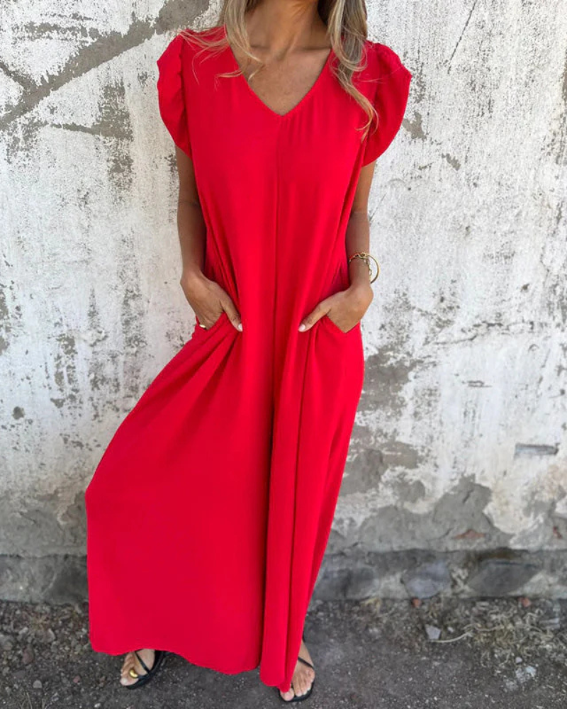 MARMARELA - Moeiteloos V-Hals Jumpsuit