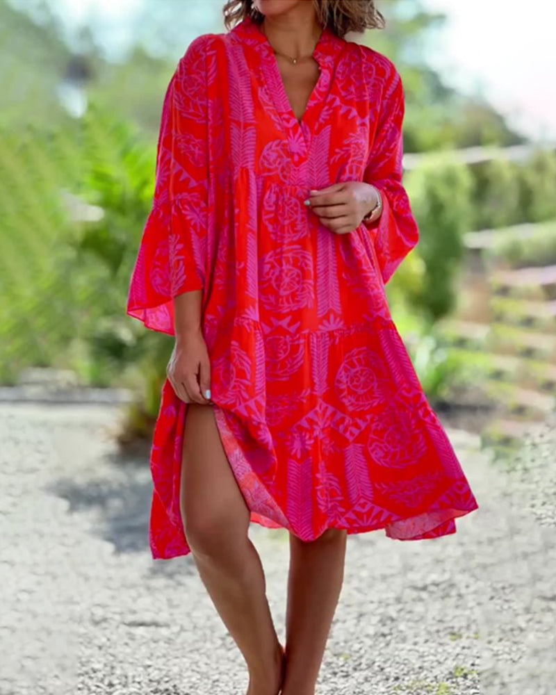 SARA - Boho losse mouwjurk