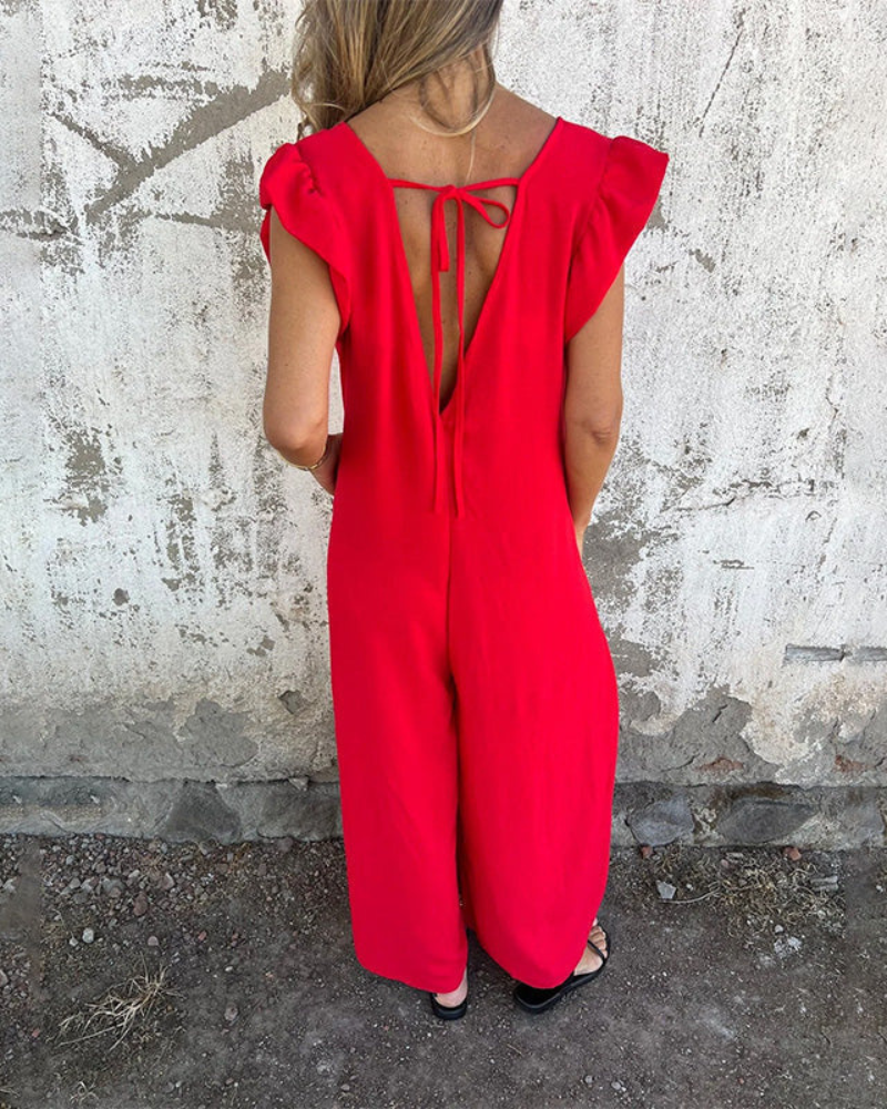 MARMARELA - Moeiteloos V-Hals Jumpsuit