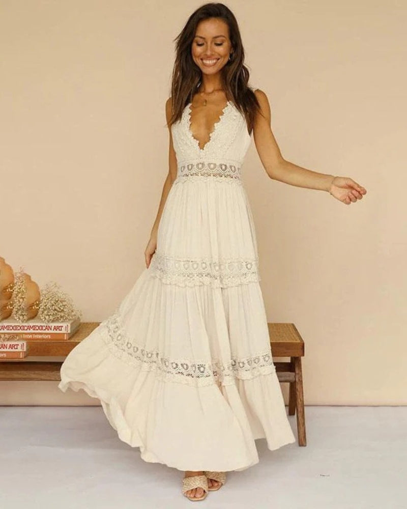 MISNIA - ELEGANTE MAXI JURK