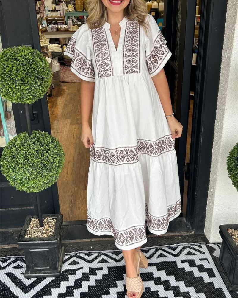 SIARI - Boho Maxi Jurk