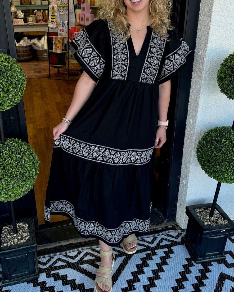 SIARI - Boho Maxi Jurk