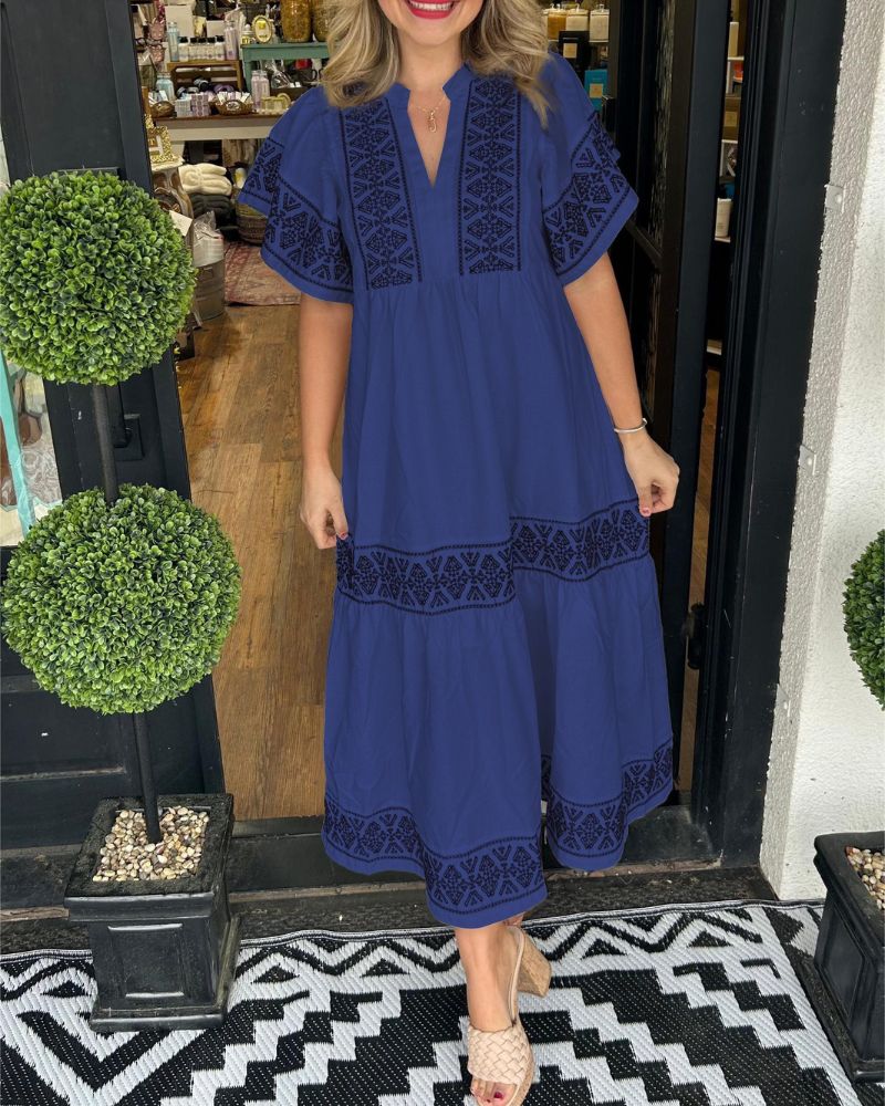 SIARI - Boho Maxi Jurk