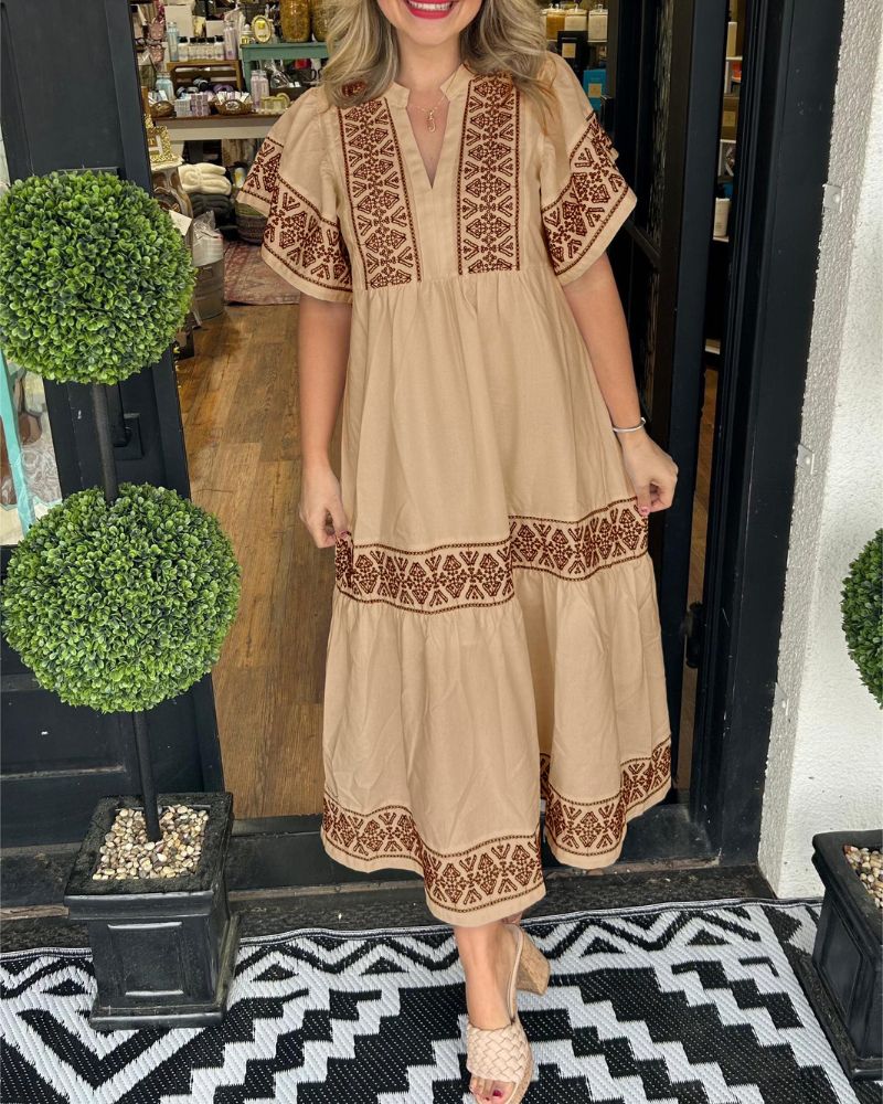 SIARI - Boho Maxi Jurk