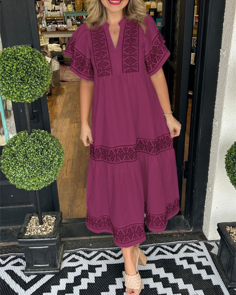 SIARI - Boho Maxi Jurk