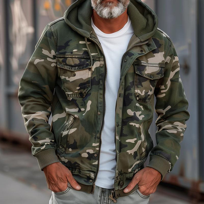 Sam - Jacket met camouflagepatroon